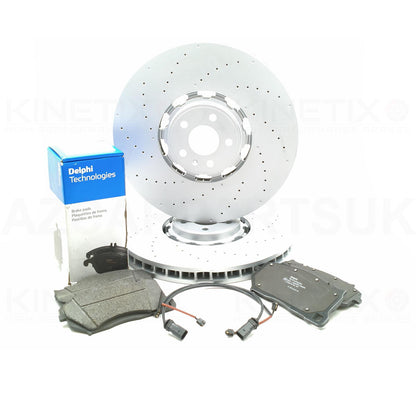 FOR AUDI RS7 (4K) FRONT BRAKE DISCS DELPHI PADS & SENSORS 420mm 4K0615301S/R/Q