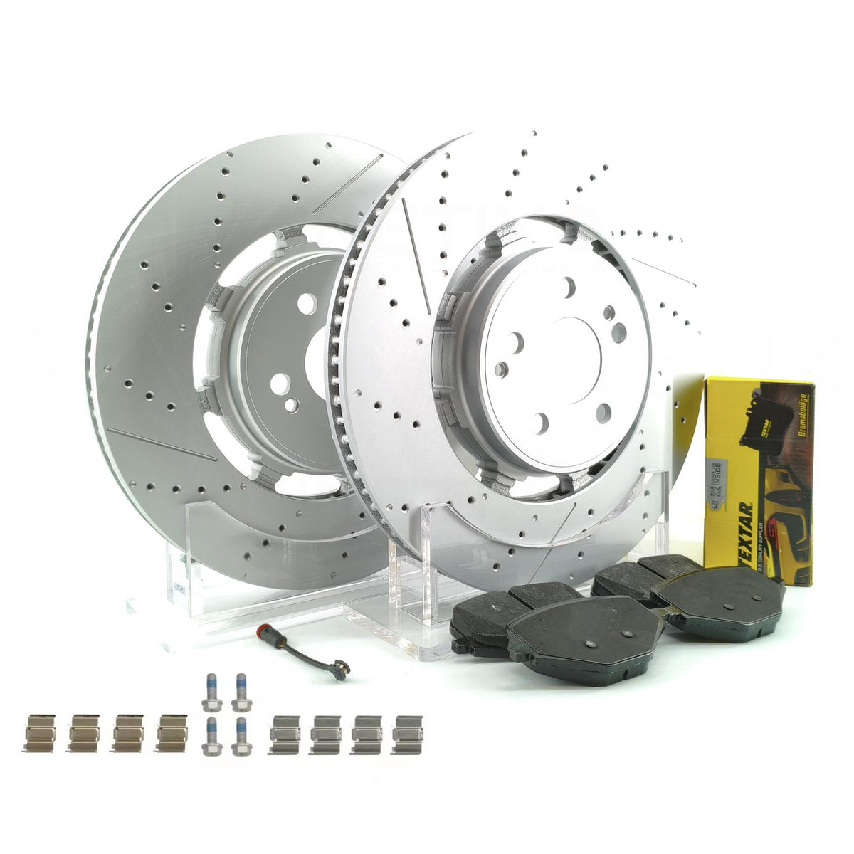FOR MERCEDES GLE53 GLE63 GLS63 GLE63S AMG REAR BRAKE DISCS TEXTAR PADS SENSOR 370mm x 32mm