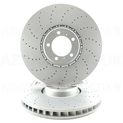 FOR BENTLEY CONTINENTAL FLYING SPUR 6.0/4.0 CROSS DRILLED PERFORMANCE FRONT BRAKE DISCS PAIR 420mm X 40mm **NOT FOR CARBON CERAMIC BRAKES** 3SA 615 301 A | 3SA 615 302 A | 3SA615301A | 3SA615302A
