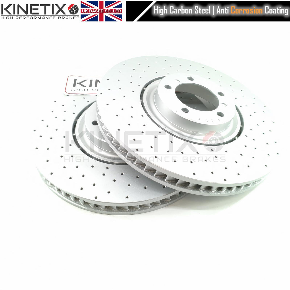 FOR PORSCHE CAYENNE 2.9 / 3.0 / 4.0 TAYCAN CROSS DRILLED PERFORMANCE FRONT BRAKE DISCS RACING PADS & WEAR WIRE SENSOR LEADS 415mm X 40mm 9Y0615302 | 9Y0615301 | 9Y0615302C | 9Y0615301C | 9Y0615301AA | 9Y0615302AA | 9Y0615301AF | 9Y0615302AF