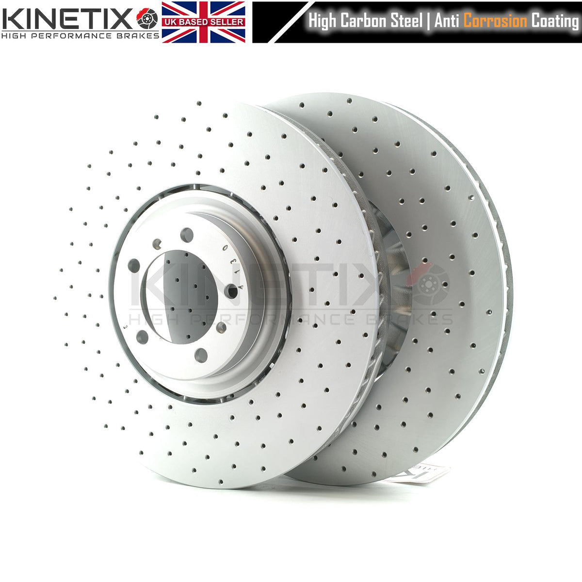 FOR PORSCHE CAYENNE 2.9 / 3.0 / 4.0 TAYCAN CROSS DRILLED PERFORMANCE FRONT BRAKE DISCS PAIR 415mm X 40mm 9Y0615302 | 9Y0615301 | 9Y0615302C | 9Y0615301C | 9Y0615301AA | 9Y0615302AA | 9Y0615301AF | 9Y0615302AF