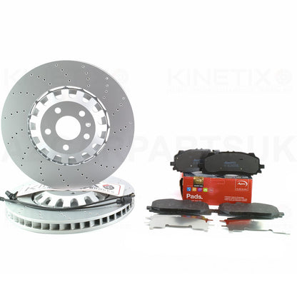 AUDI E-TRON S4 S5 S6 S7 S8 SQ5 A6 A7 A8 Q7 Q8 FRONT BRAKE DISCS OEQ PADS 375mm