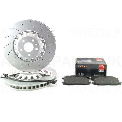 AUDI E-TRON S4 S5 S6 S7 S8 SQ5 A6 A7 A8 Q7 Q8 FRONT BRAKE DISCS PADS 375m X 36m