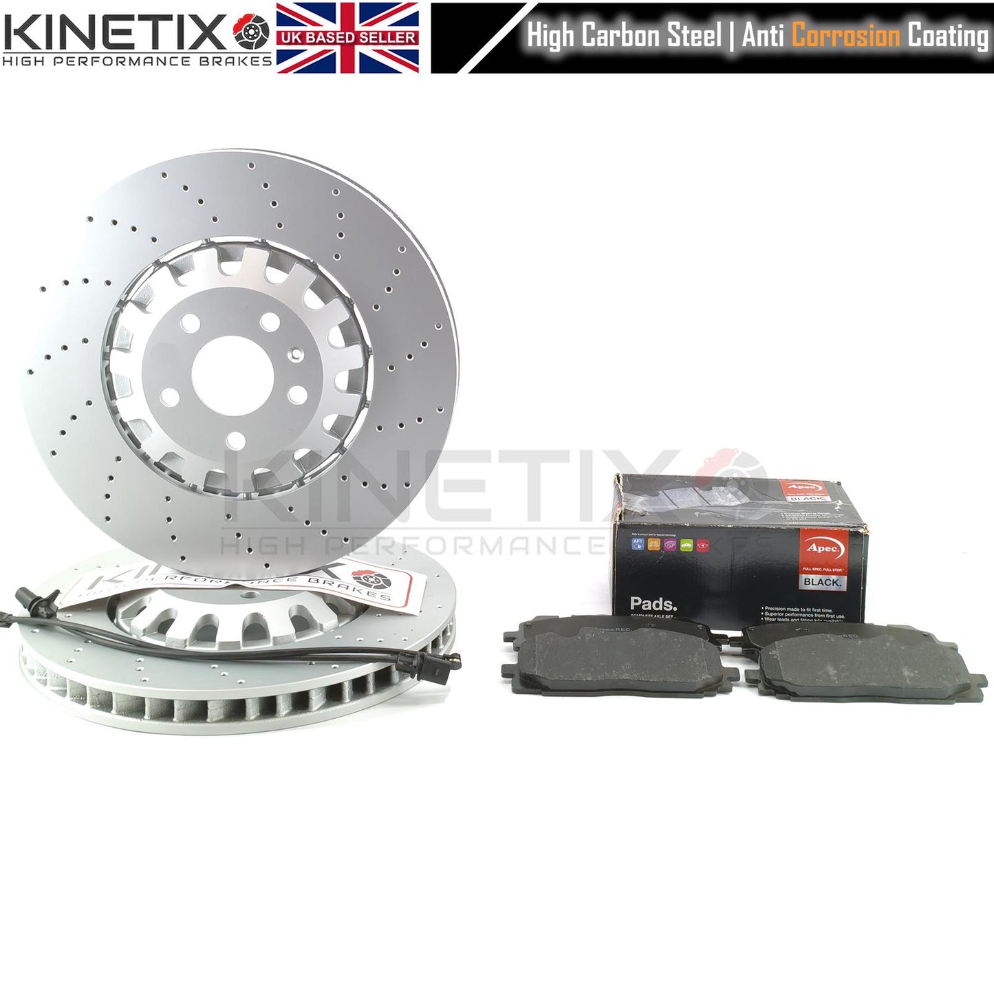 AUDI E-TRON S4 S5 S6 S7 S8 SQ5 A6 A7 A8 Q7 Q8 FRONT BRAKE DISCS PADS 375m X 36m