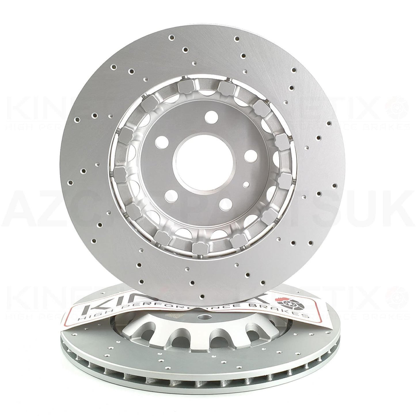 FOR AUDI RS4 RS5 B9 (2017-2025) DRILLED REAR BRAKE DISCS APEC BLACK PADS & WEAR SENSOR LEAD 330mm 8W0615601G