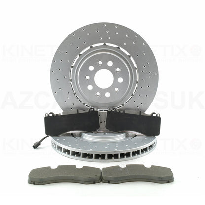 MASERATI GHIBLI LEVANTE QUATTROPORTE 3.8 V8 FRONT BRAKE DISCS PADS 6700377690