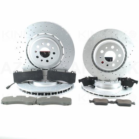 MASERATI GHIBLI LEVANTE QUATTROPORTE 3.8 V8 FRONT & REAR BRAKE DISCS PADS 380mm 345mm 6700377690 | 670035019 **Will not fit models with carbon ceramic brakes**
