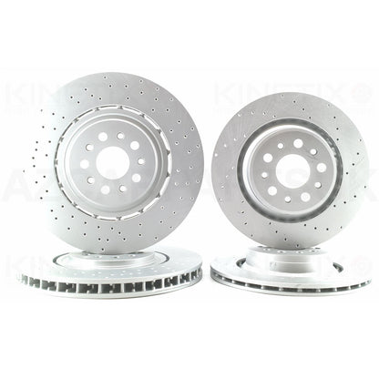 MASERATI GHIBLI LEVANTE QUATTROPORTE 3.8 V8 FRONT & REAR BRAKE DISCS 380mm 345mm 6700377690 | 670035019 **Will not fit models with carbon ceramic brakes**
