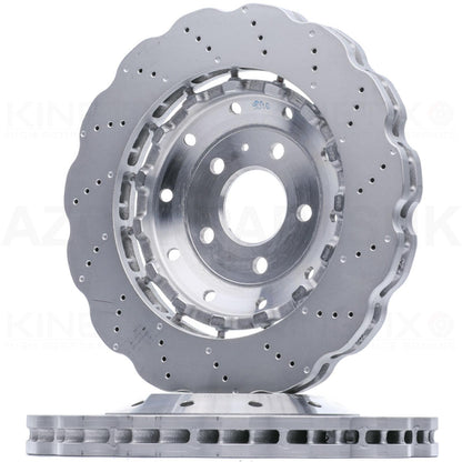 FOR AUDI RS4 RS5 R8 WAVED FRONT BRAKE DISCS 365mm X 34mm 4S0615601B/8T0615301