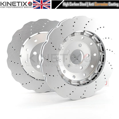 FOR AUDI RS4 RS5 R8 WAVED FRONT BRAKE DISCS 365mm X 34mm 4S0615601B/8T0615301