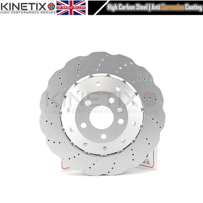 FOR AUDI RS4 RS5 R8 WAVED FRONT BRAKE DISCS 365mm X 34mm 4S0615601B/8T0615301