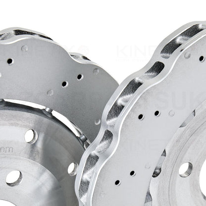 FOR AUDI R8 WAVEY Bi-METALLIC TWO PIECE FRONT REAR BRAKE DISCS 365mm 356mm 4S0615301B 4S0615601B FR/RR