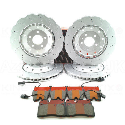 FOR LAMBORGHINI HURACAN LP580 LP560 FRONT REAR BRAKE DISCS PADS 365mm 356mm