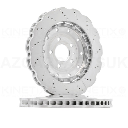 FOR AUDI R8 WAVEY Bi-METALLIC TWO PIECE FRONT REAR BRAKE DISCS 365mm 356mm 4S0615301B 4S0615601B FR/RR