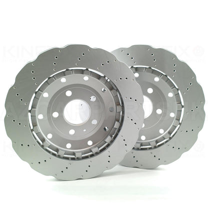 FOR LAMBORGHINI GALLARDO HURACAN REAR BRAKE DISCS APEC PADS WIRE SENSOR 356mm