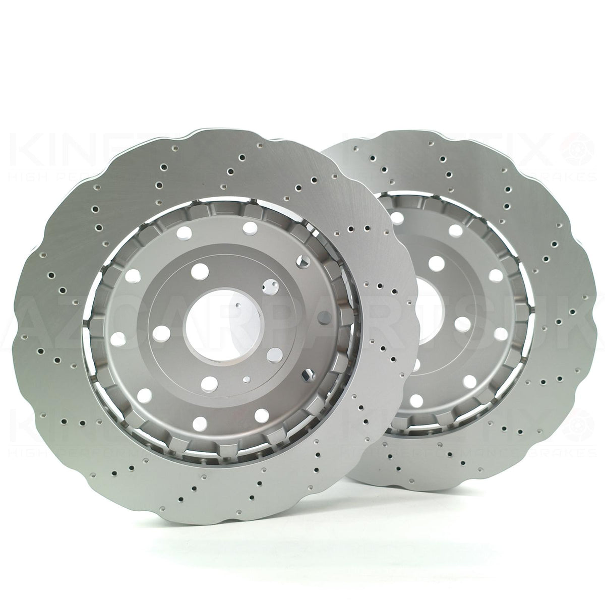 FOR AUDI R8 (42) 06-2015 CROSS DRILLED REAR BRAKE DISCS PAIR 356mm 420615601A
