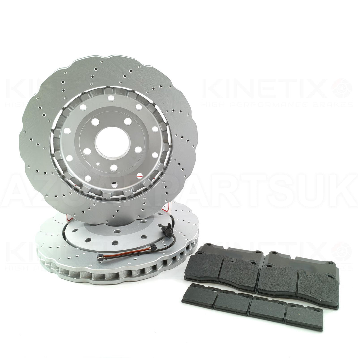 FOR LAMBORGHINI GALLARDO HURACAN REAR BRAKE DISCS APEC PADS WIRE SENSOR 356mm