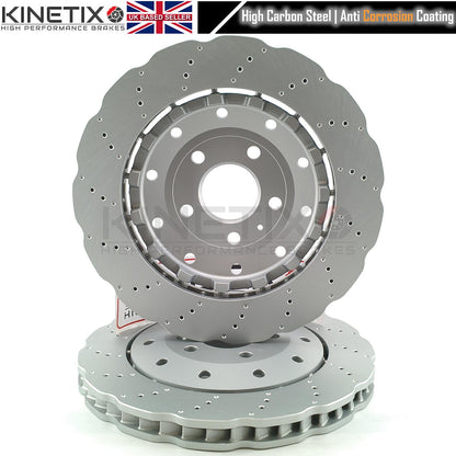 FOR LAMBORGHINI GALLARDO HURACAN REAR BRAKE DISCS APEC PADS WIRE SENSOR 356mm