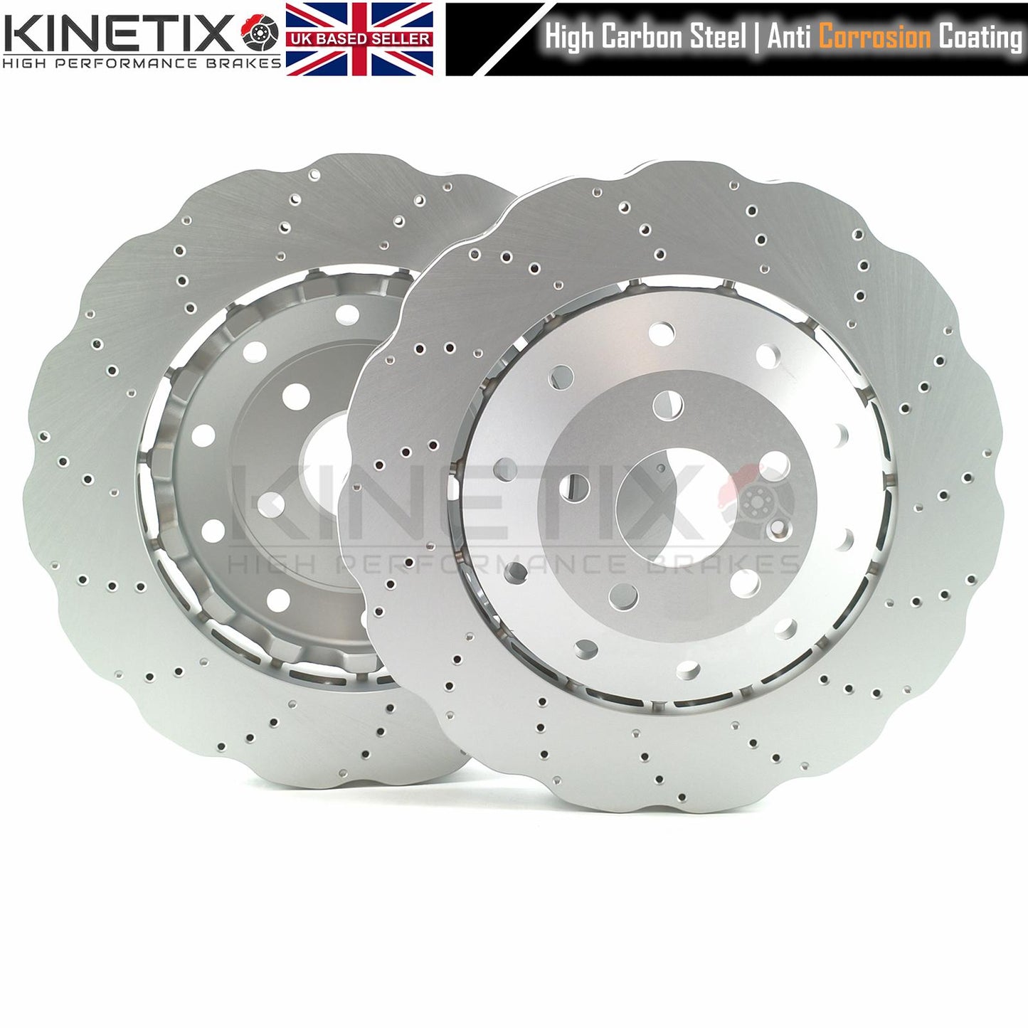 FOR AUDI RSQ3 RS Q3 (2013-2018) WAVEY FRONT BRAKE DISCS BREMBO PADS 8U0615301B / 8U0615301A