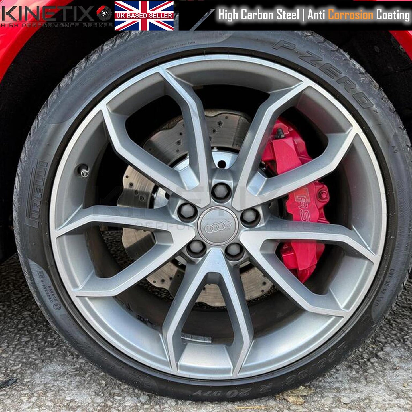 FOR AUDI RSQ3 RS Q3 (2013-2018) WAVEY FRONT BRAKE DISCS BREMBO PADS 8U0615301B / 8U0615301A