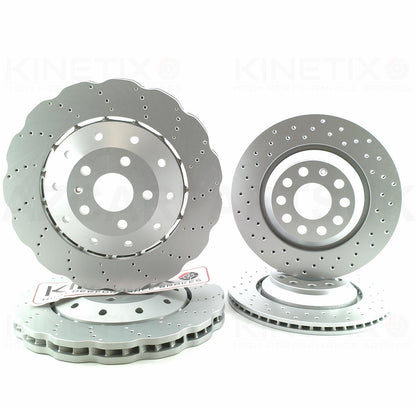 FOR AUDI RSQ3 RS Q3 (2013-2018) CROSS DRILLED FRONT REAR BRAKE DISCS 365mm 310mm