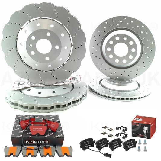 FOR AUDI RSQ3 RS Q3 (2013-2018) DRILLED FRONT REAR BRAKE DISCS PADS 365mm 310mm