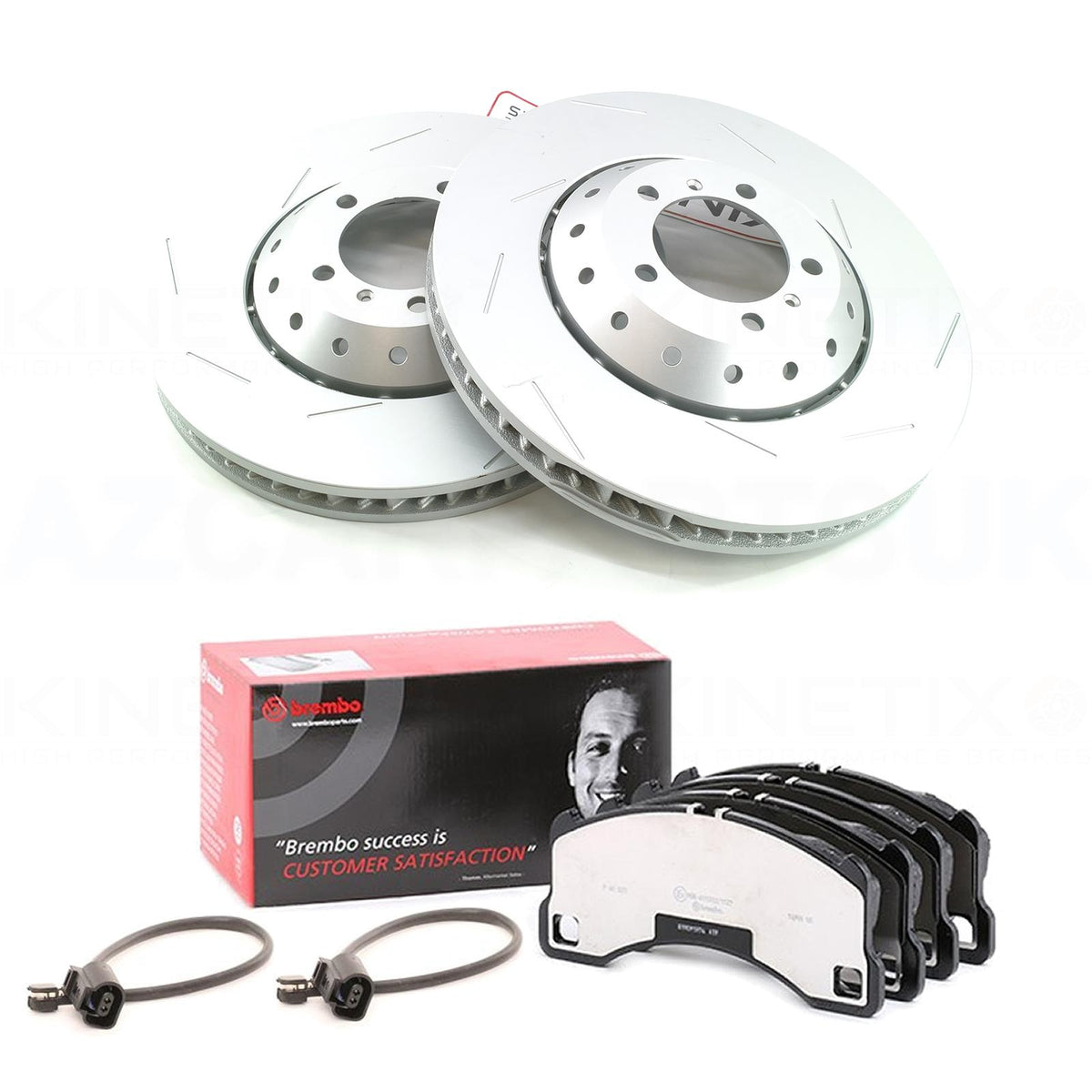 FOR PORSCHE PANAMERA 4.8 Turbo / 4.8 Turbo S / 4.8 GTS 2011-2016 FRONT BRAKE DISCS BREMBO PADS & WEAR WIRE SENSOR LEADS 390mm X 38mm 97035140500 | 97035140600 | 298615301C | 298615302C