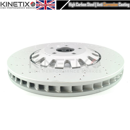 FOR AUDI E-TRON S6 S7 S8 SQ7 SQ8 DRILLED FRONT REAR BRAKE DISCS 400mm 350mm
