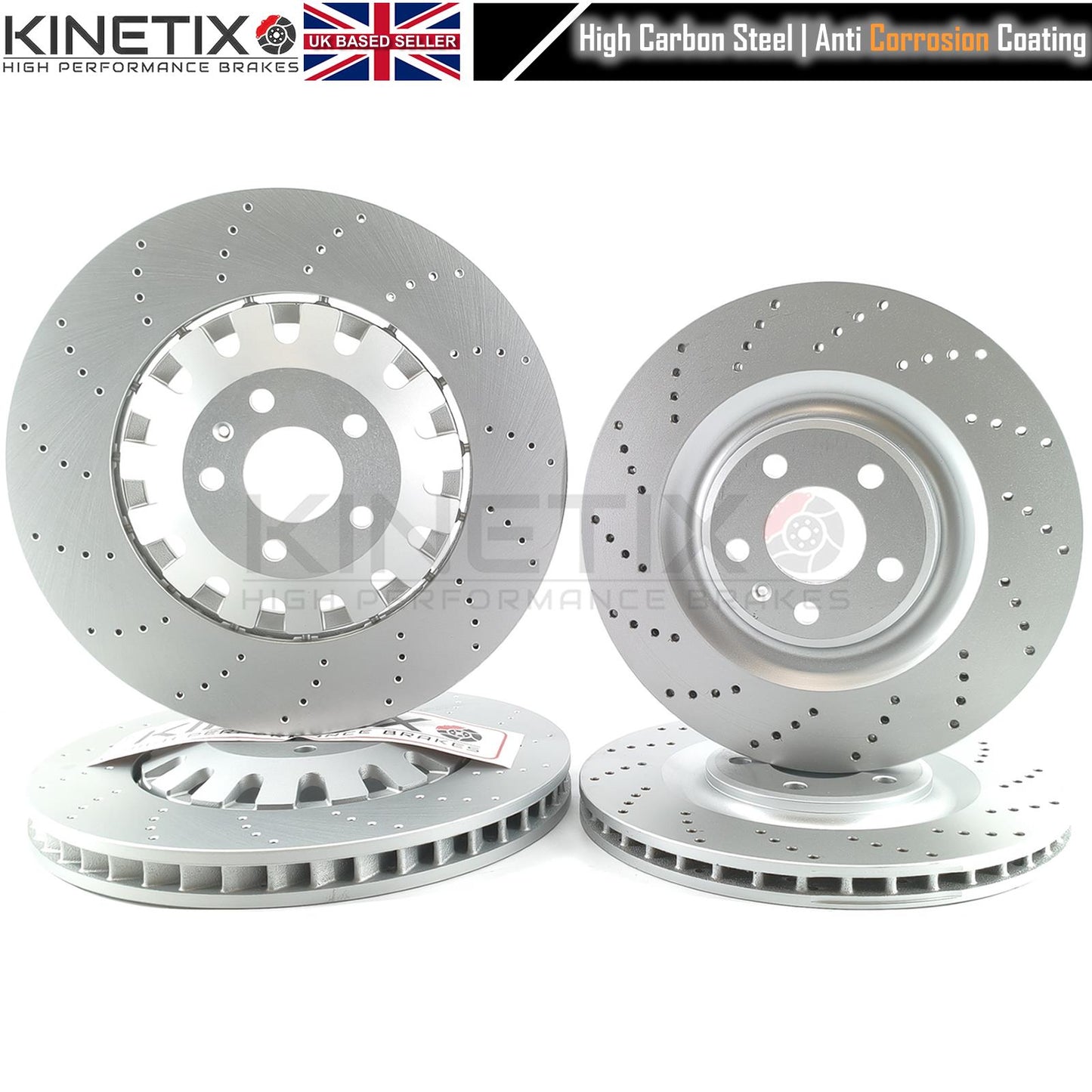 FOR AUDI E-TRON S6 S7 S8 SQ7 SQ8 DRILLED FRONT REAR BRAKE DISCS 400mm 350mm