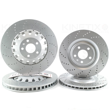 FOR AUDI E-TRON S6 S7 S8 SQ7 SQ8 DRILLED FRONT REAR BRAKE DISCS 400mm 350mm