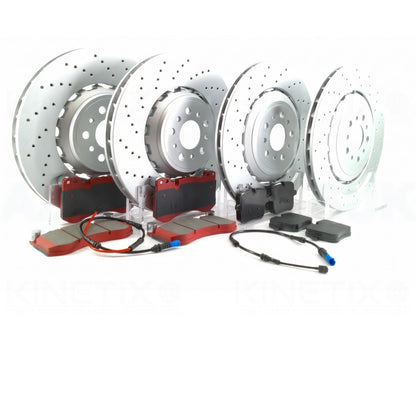 FOR BMW M2 G87 Competition FRONT REAR BRAKE DISCS PADS & WEAR WIRE SENSOR LEADS 380mm 370mm