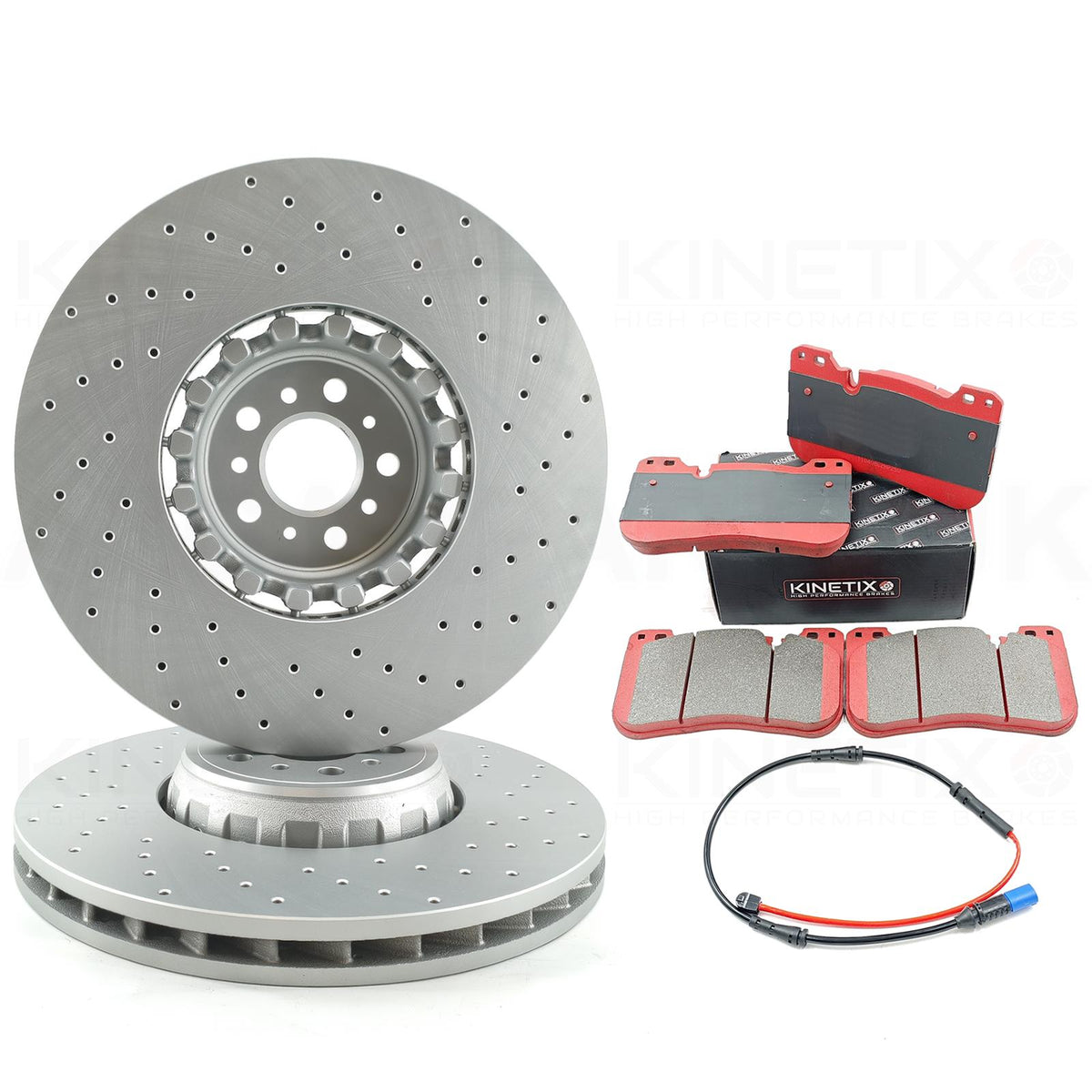 FOR BMW X5M F95 X6M F96 COMPETITION FRONT BRAKE DISCS CERAMIC PADS SENSOR 395mm