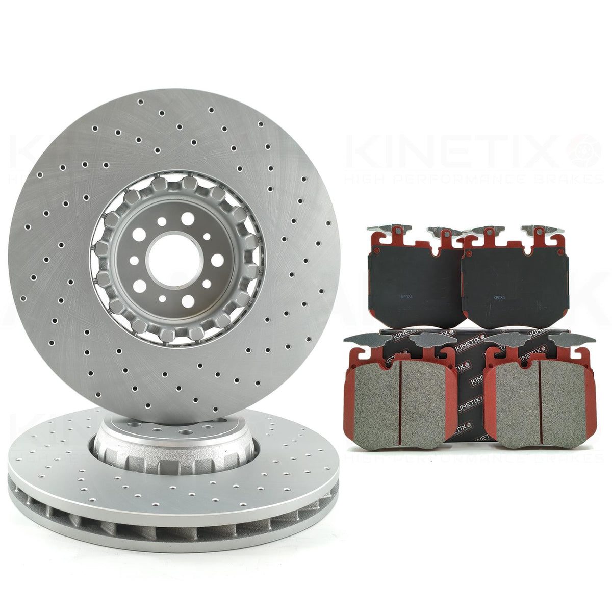 BMW X3 M F97 X4 M F98 FRONT BRAKE DISCS CERAMIC RACING PERFORMANCE BRAKE PADS SET & WEAR WIRE SENSOR LEAD 395mm X 34mm 34118054825 | 34118054826