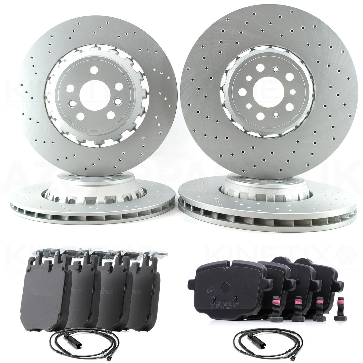 FOR BMW X3M F97 X4M F98 Competition FRONT REAR BRAKE DISCS OEQ+ PADS & WEAR WIRE SENSOR LEADS 395mm 370mm
