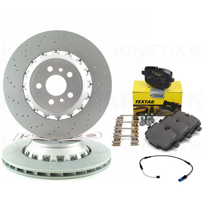 FOR BMW X3M F97 X4M F98 Competition REAR BRAKE DISCS TEXTAR PADS SENSOR 370mm