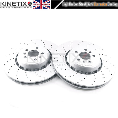 FITS BMW X5 M X6 M F95 F96 X5M X6M Competition REAR BRAKE DISCS CERAMIC RACING PADS SENSOR 380mm X 28mm 34208074285 / 34208074286