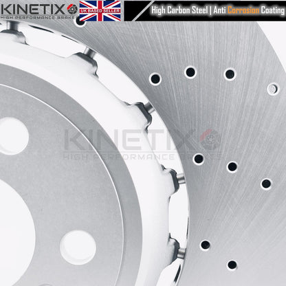 FITS BMW X5 M X6 M F95 F96 X5M X6M Competition REAR BRAKE DISCS CERAMIC RACING PADS SENSOR 380mm X 28mm 34208074285 / 34208074286