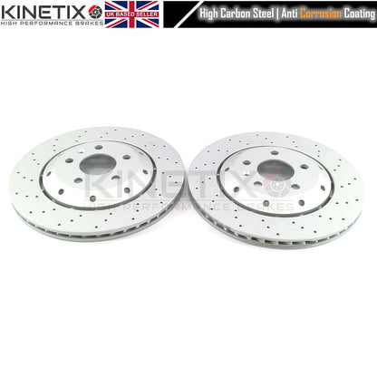 FOR AUDI RS4 B7 (06-08) DRILLED FRONT REAR BRAKE DISCS RACING PADS 365mm 324mm