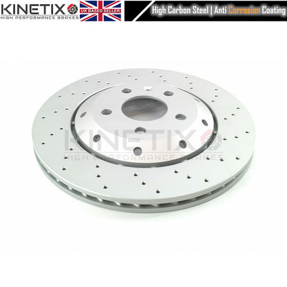 FOR AUDI RS4 B7 (06-08) DRILLED FRONT REAR BRAKE DISCS RACING PADS 365mm 324mm