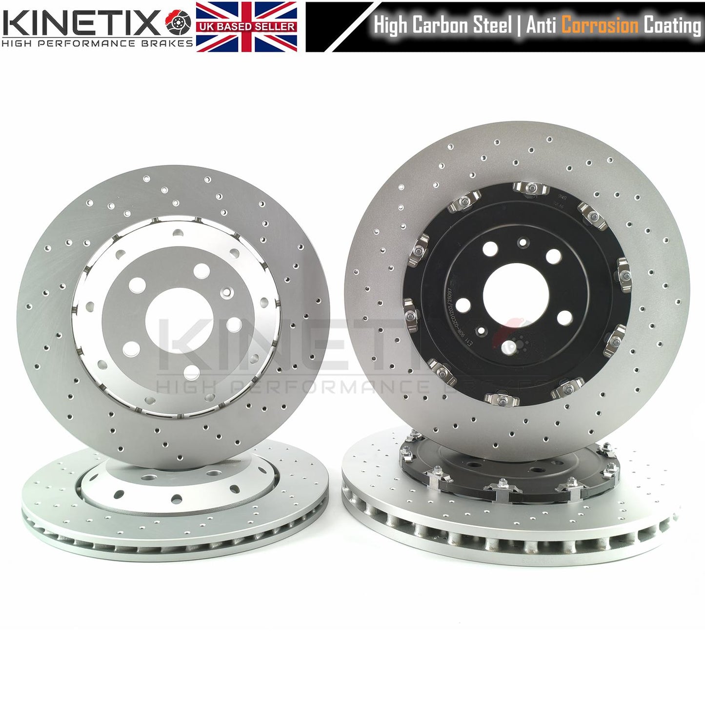 FOR AUDI RS4 B7 (06-08) DRILLED FRONT REAR BRAKE DISCS RACING PADS 365mm 324mm