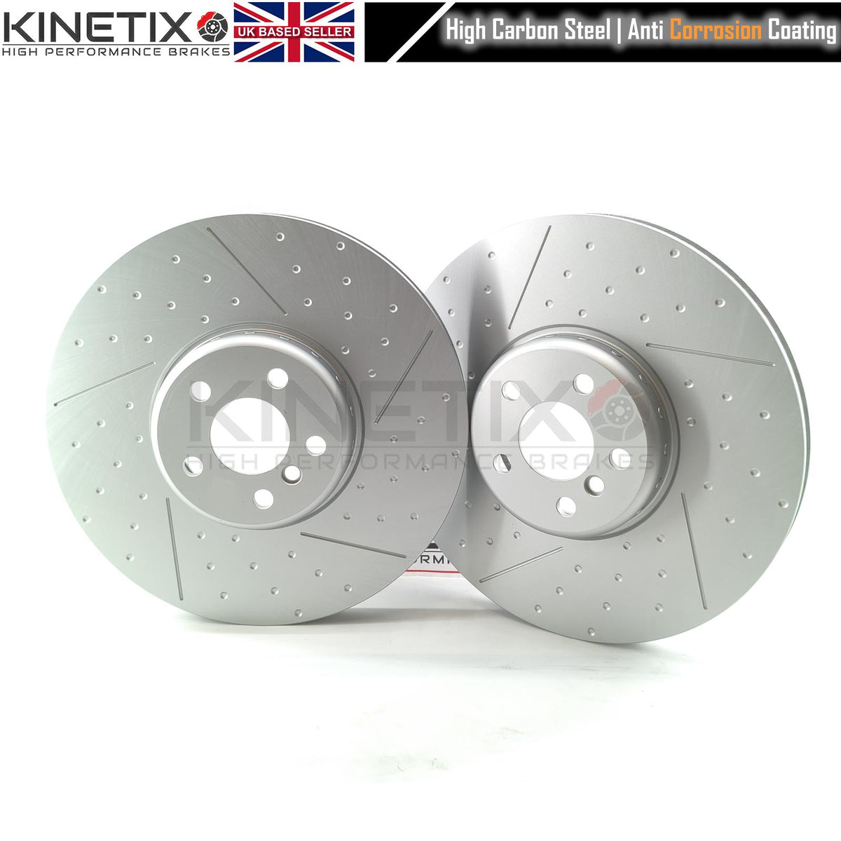 BMW X5 40i G05 M SPORT FRONT REAR BRAKE DISCS 374mm 345mm DIMPLE GROOVED