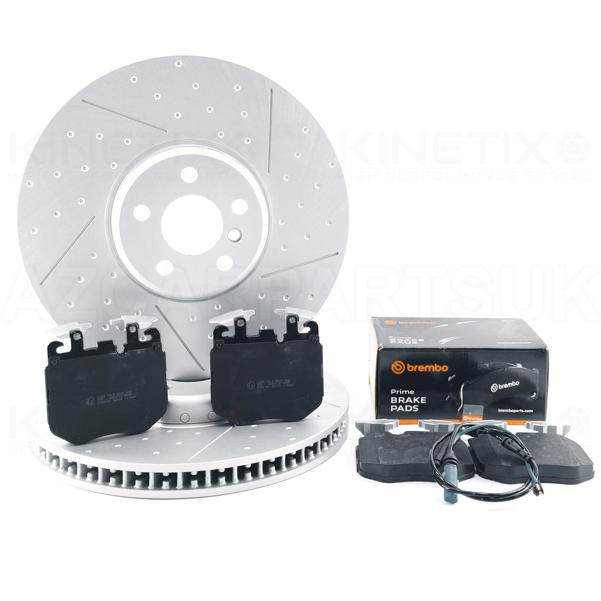 BMW 530e G30 M SPORT FRONT BRAKE DISCS BREMBO PADS SENSOR 374mm x 36mm