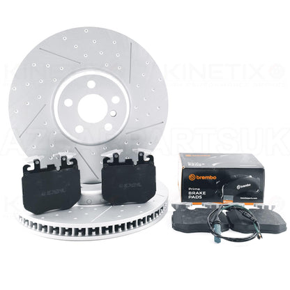 BMW 430d G23 M SPORT FRONT BRAKE DISCS BREMBO PADS SENSOR 374mm x 36mm