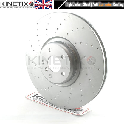 FOR BMW M 760i M 760Li G11 G12 DIMPLED FRONT REAR BRAKE DISCS PADS 395mm 370mm
