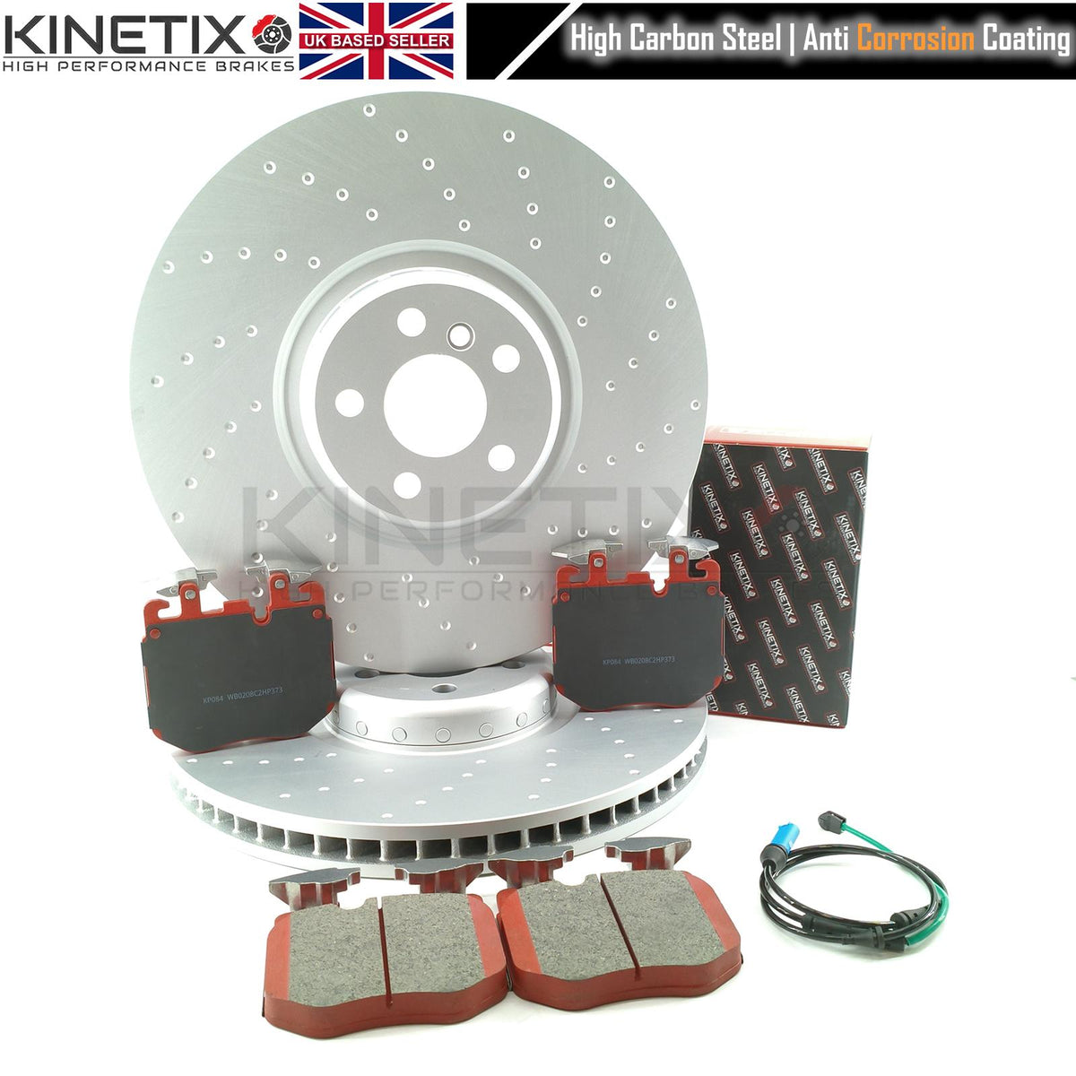 FITS BMW X5 M 50i G05 M SPORT FRONT BRAKE DISCS PERFORMANCE PADS SENSOR 395mm