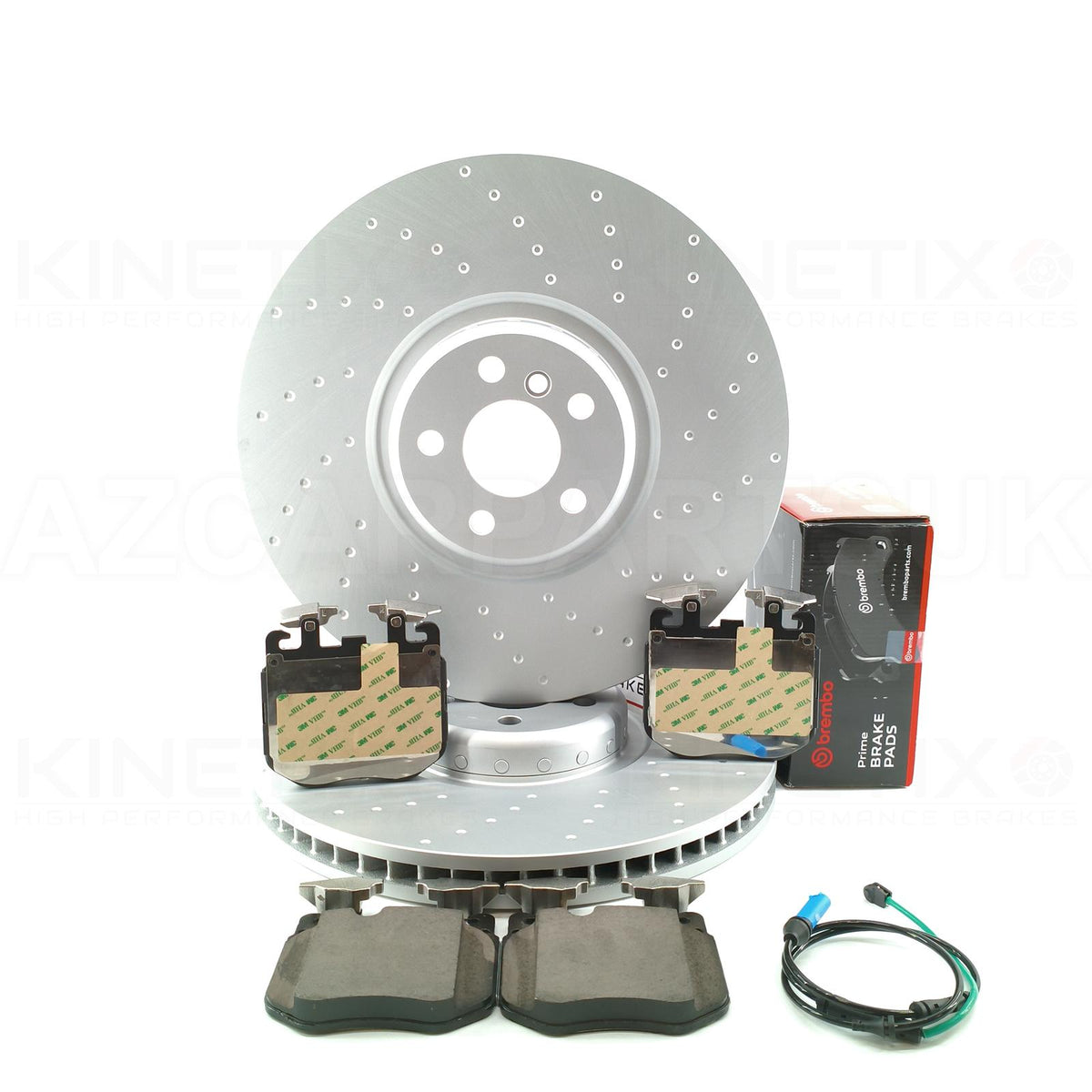 FOR BMW X5 X6 X7 40i 40d 30d M50d FRONT BRAKE DISCS BREMBO PADS SENSOR 395mm