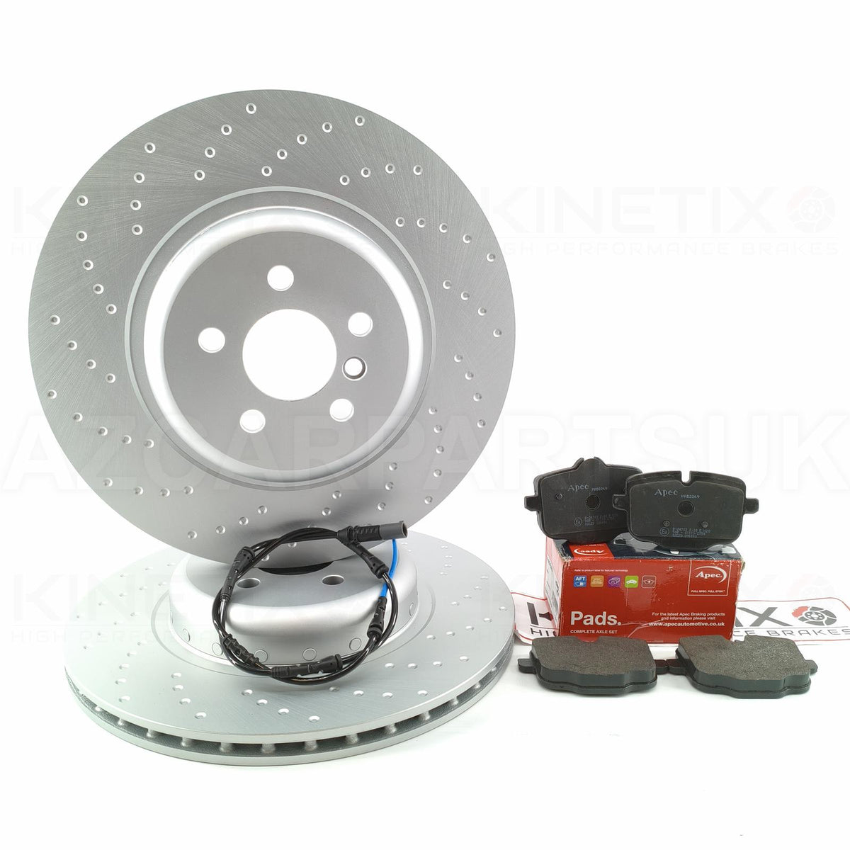 FOR BMW X5 40i G05 M SPORT REAR BRAKE DISCS APEC PADS SENSOR 370mm