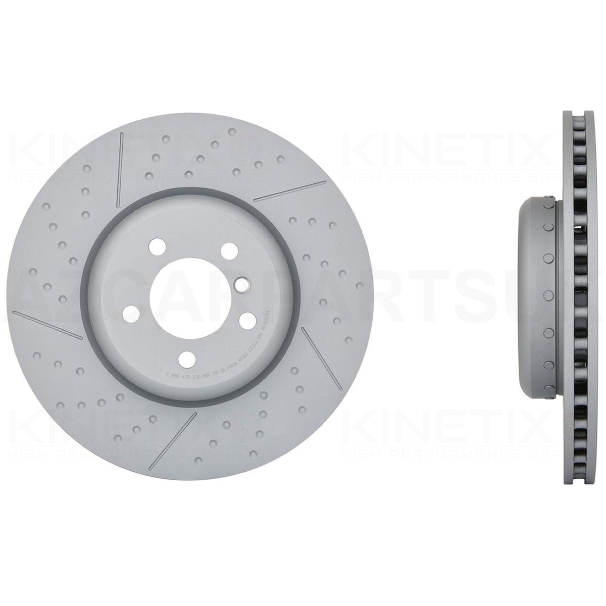 FITS BMW 3/4 SERIES M SPORT M PERFORMANCE FRONT DIMPLE GROOVED BRAKE DISCS 370mm