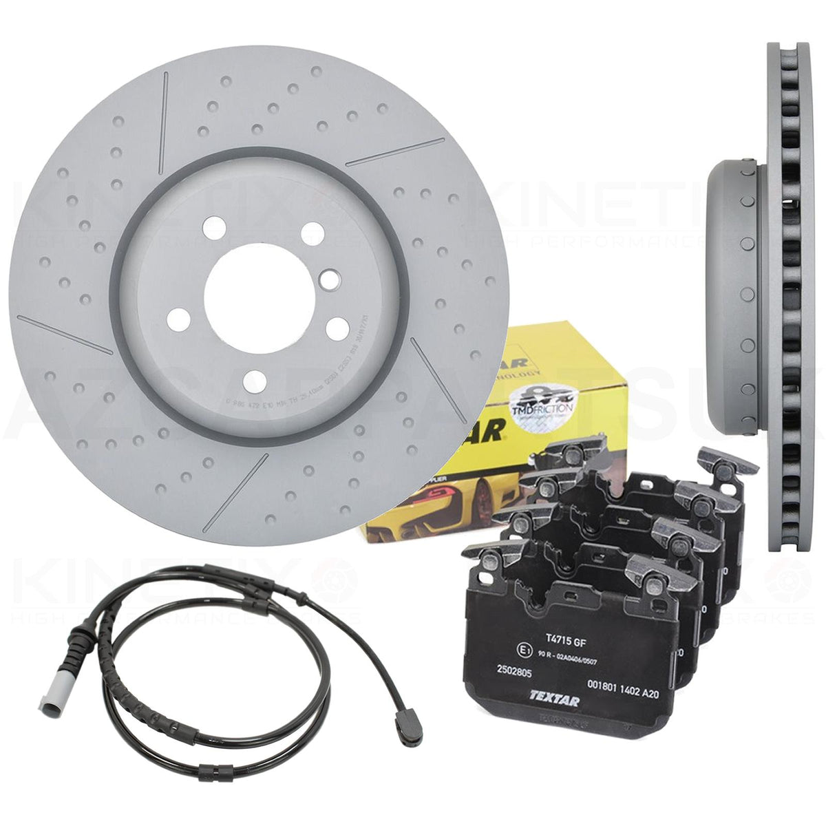FOR BMW 330d 335d 430d 435d Fxx M SPORT PERFORMANCE FRONT BRAKE DISCS PAIR 370mm