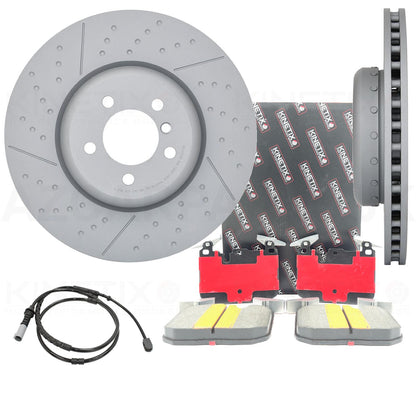 FOR BMW 335i 435i 340i 440i M SPORT PERFORMANCE FRONT BRAKE DISCS CERAMIC PADS